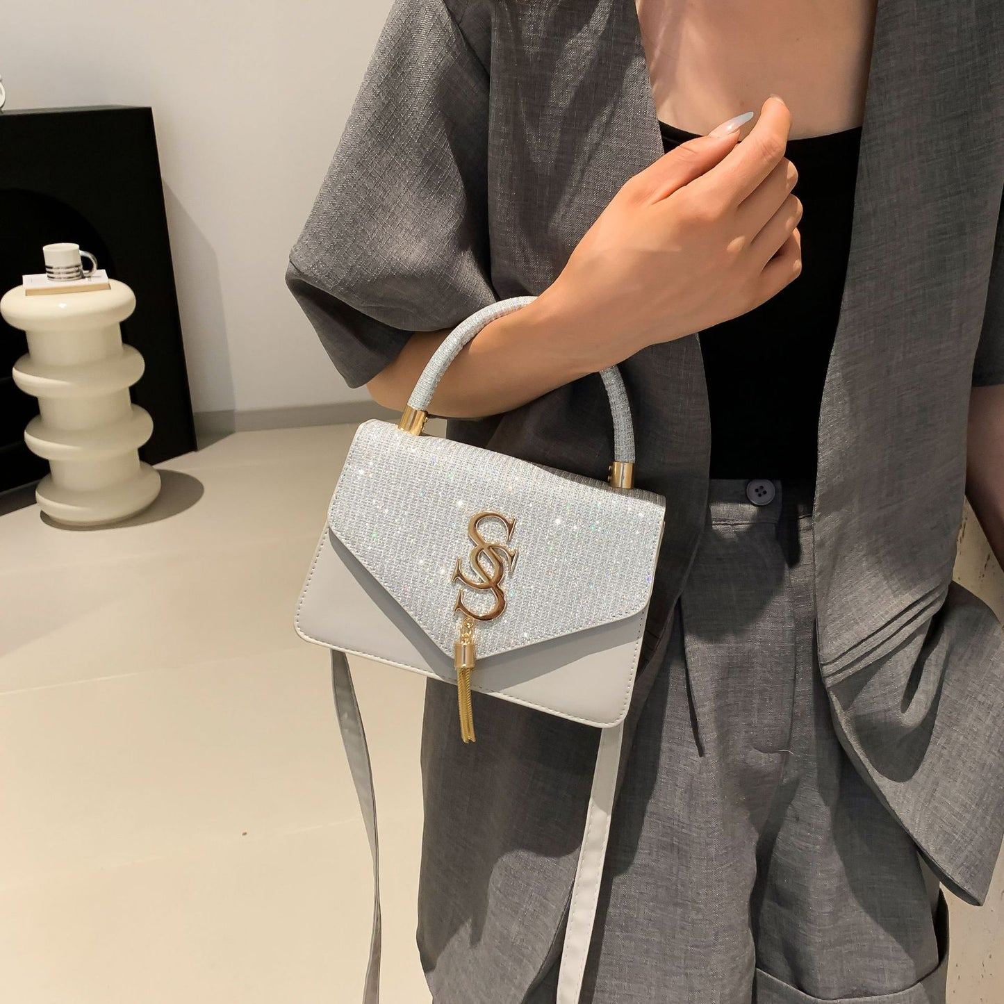 Hot Sale Fashion All-match Popular Shoulder Bag Small Square Women Handbags Strap Crossbody Messenger Purses Bags