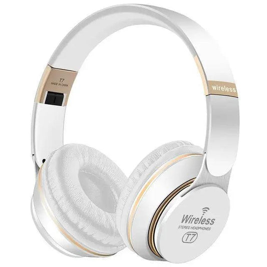 Stylish  Wireless Headphones 3D Stereo Bluetooth Foldable Gaming Headphones With Mic Foldable Lightweight Neckband Headphone For Mobile PC Laptop